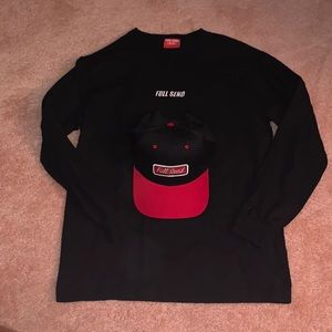 Full Send Nelk Boys Long Sleeve Shirt and Hat Bundle